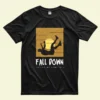 Orange Fall Down Minimalist T-Shirt - Image 2