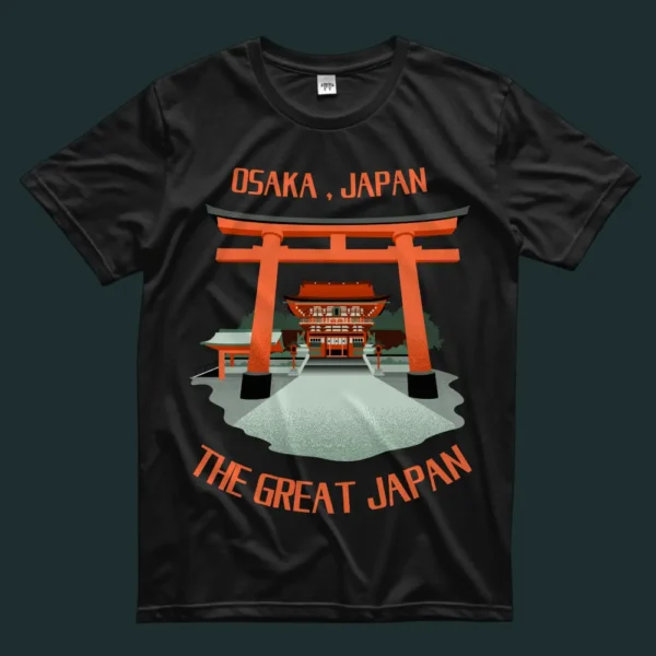 Great Osaka Japan T-Shirt - Image 2