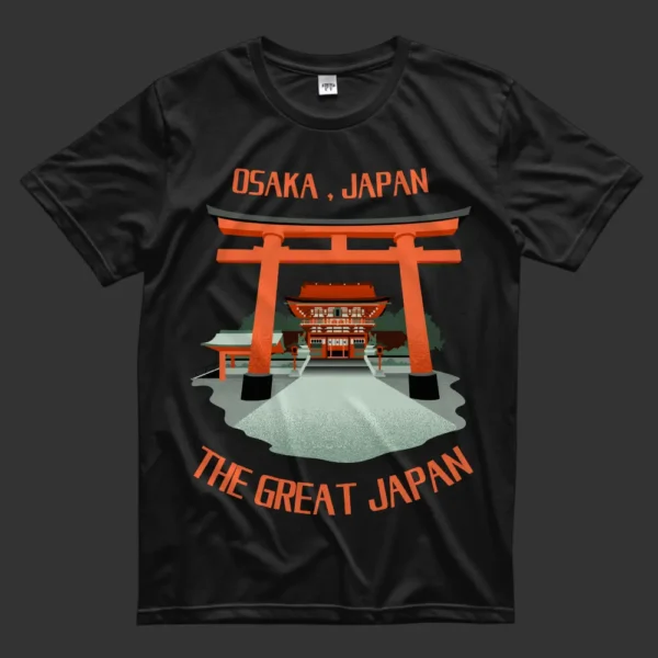 Great Osaka Japan T-Shirt - Image 3