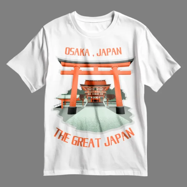 Great Osaka Japan T-Shirt - Image 4