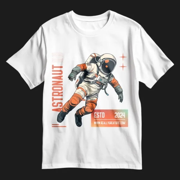 Astronaut Retro Business T-Shirt